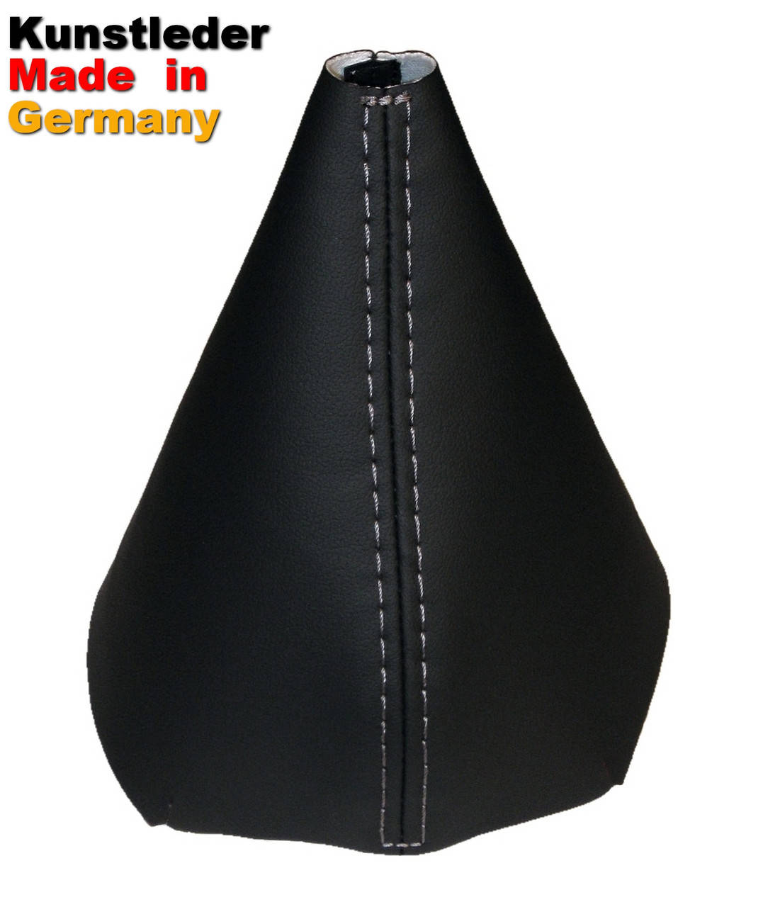 

Чехол ручки КПП Фольцваген Гольф 5, VW Golf 5, 2003 - 2009, чёрный с серыми строчками