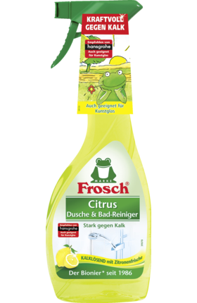 

Фрош - натуральное очищающее средство для ванной и душевых кабин Frosch Citrus Dusche & Bad-Reiniger 500 мл