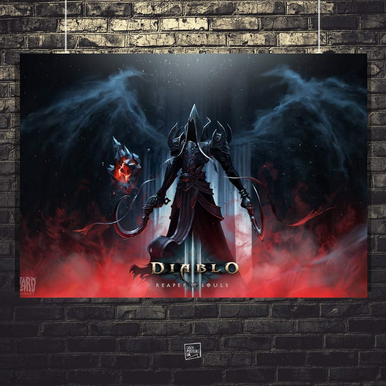 

Постер Diablo 3, Дьябло 3, Reaper of Souls. Размер 42x26см (A3). Матовая бумага