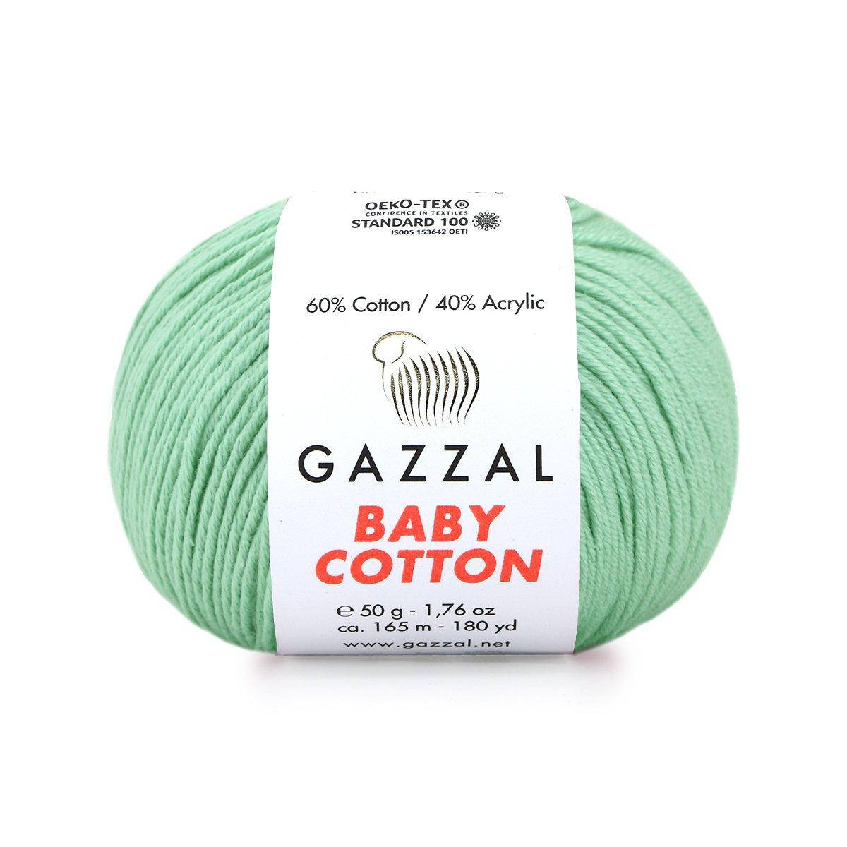 

Gazzal Baby Cotton № 3425 водяная зелень