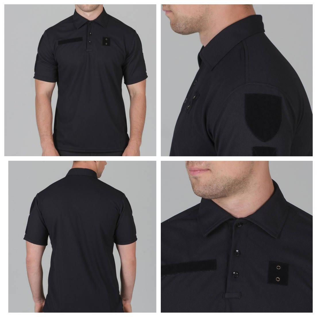 

Футболка Поло тактична чорна Cool Pass, Черный