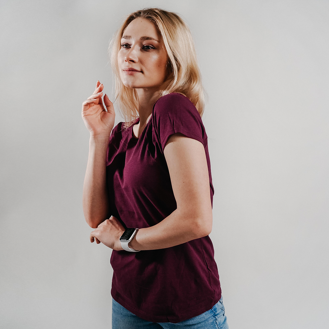 

Женская футболка лёгкая 0614200 XS, Бордовая