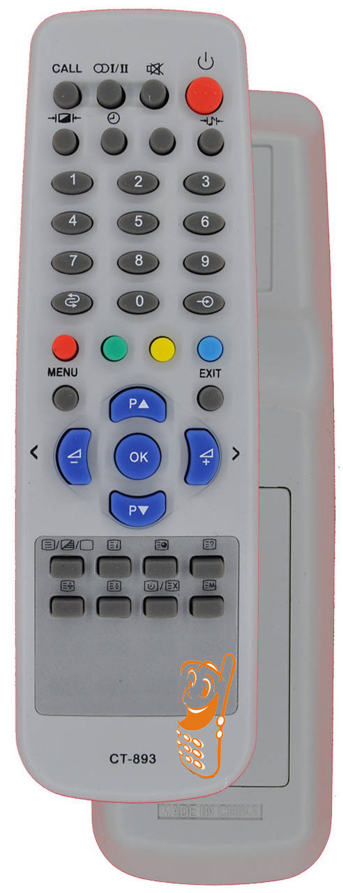 

Пульт Toshiba CT-893 (CT-90279/ CT-889)(TV-LCD+DVD)(ic), Светло-серый