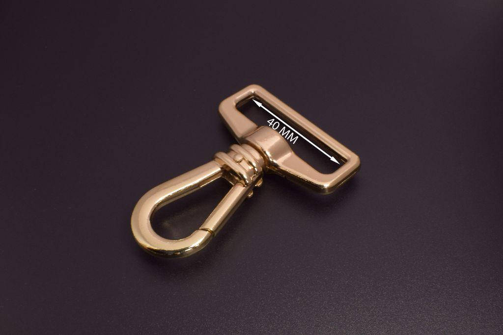 

Карабин усиленный 40 мм, золото