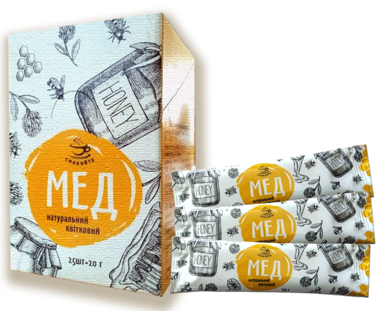 

Мед цветочный в стиках 20г (25шт)