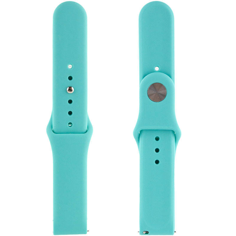 

Силиконовый Ремешок для Xiaomi Amazfit/Samsung 20 mm (Бирюзовый / Ice Blue)