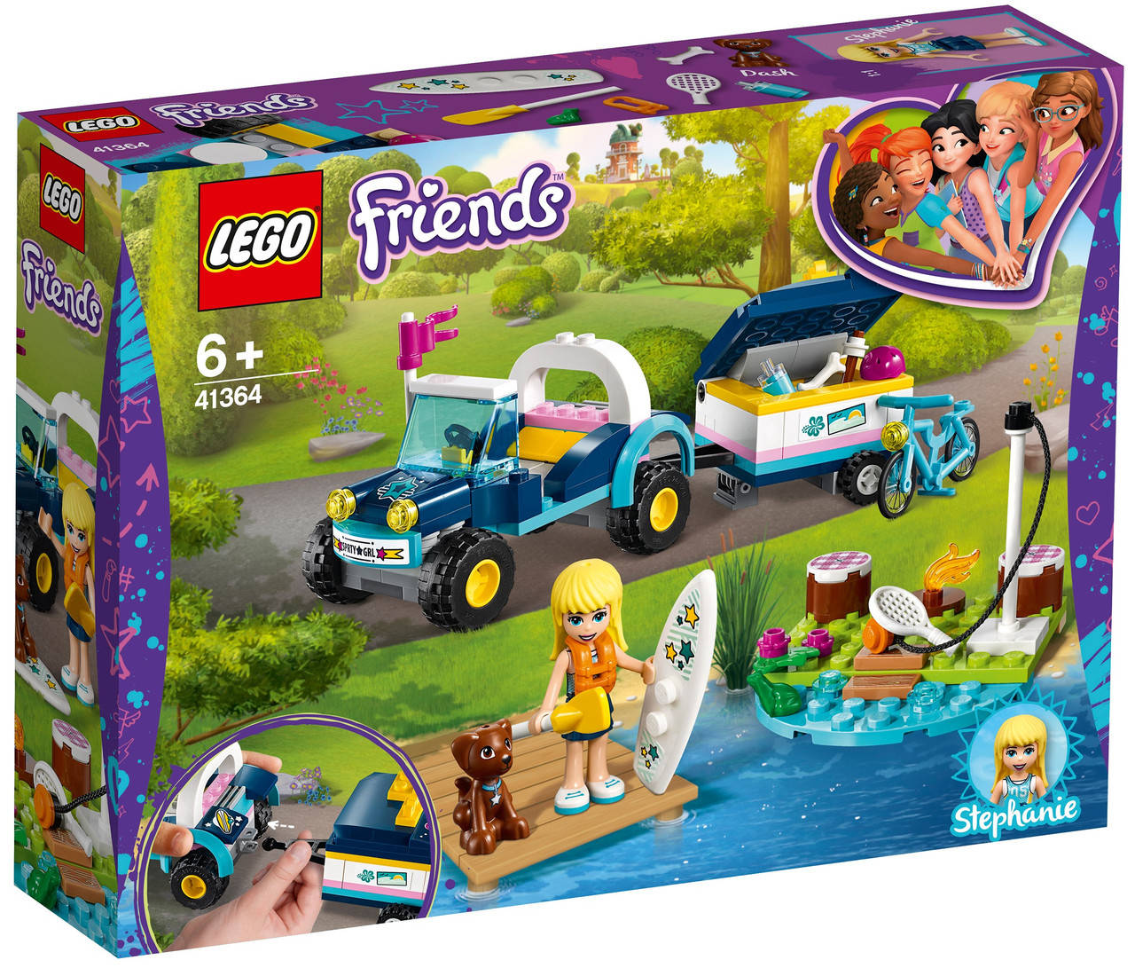 

LEGO ЛЕГО Friends Багги с прицепом Стефани 41364 (166 деталей)