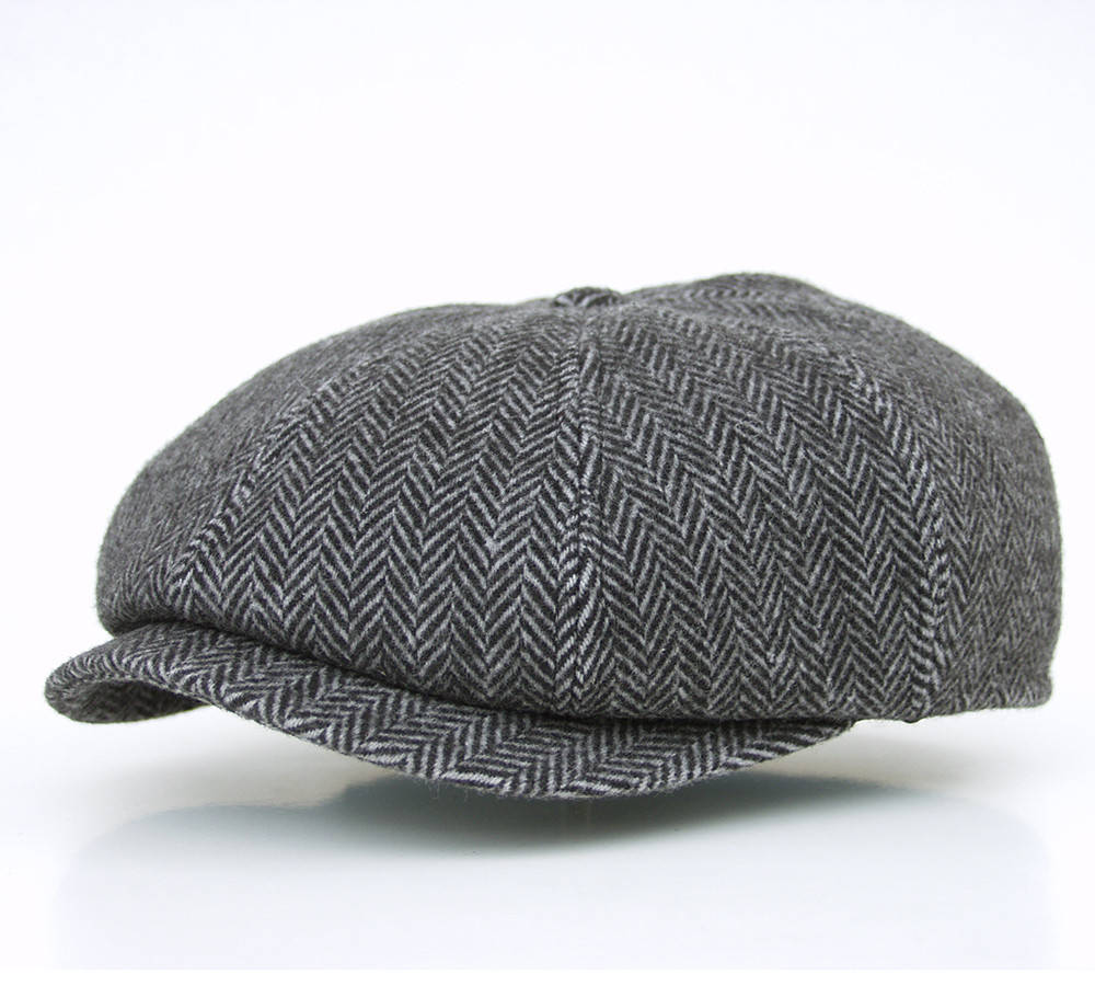 

Кепка восьмиклинка, хулиганка, Темно-серый