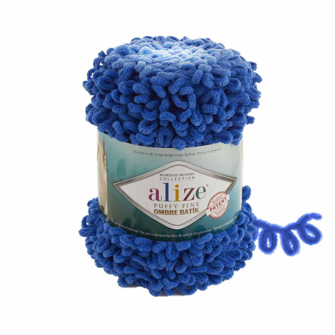 

Alize puffy fine ombre batik №7280, Разные цвета