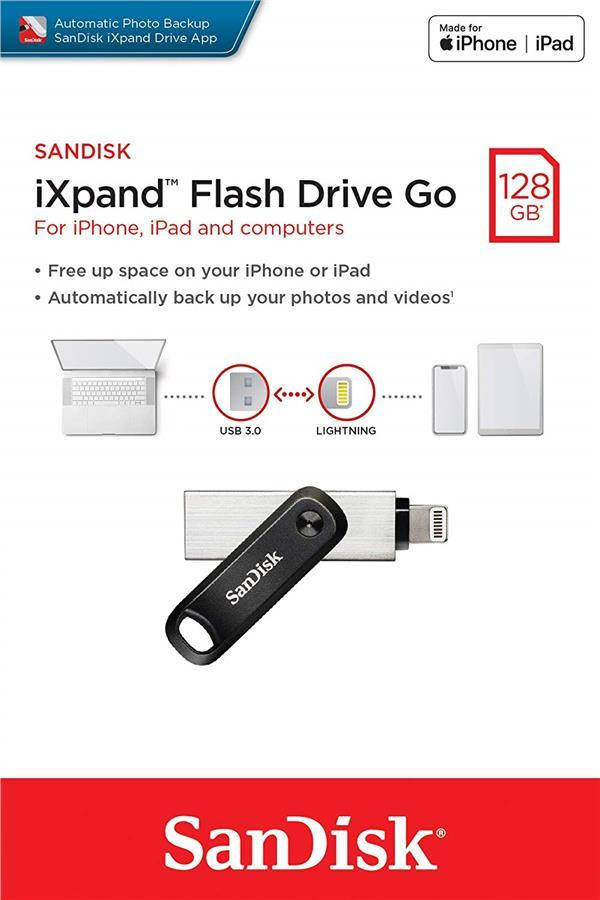 

USB 3.0 SanDisk iXpand Go 128Gb Lightning Apple