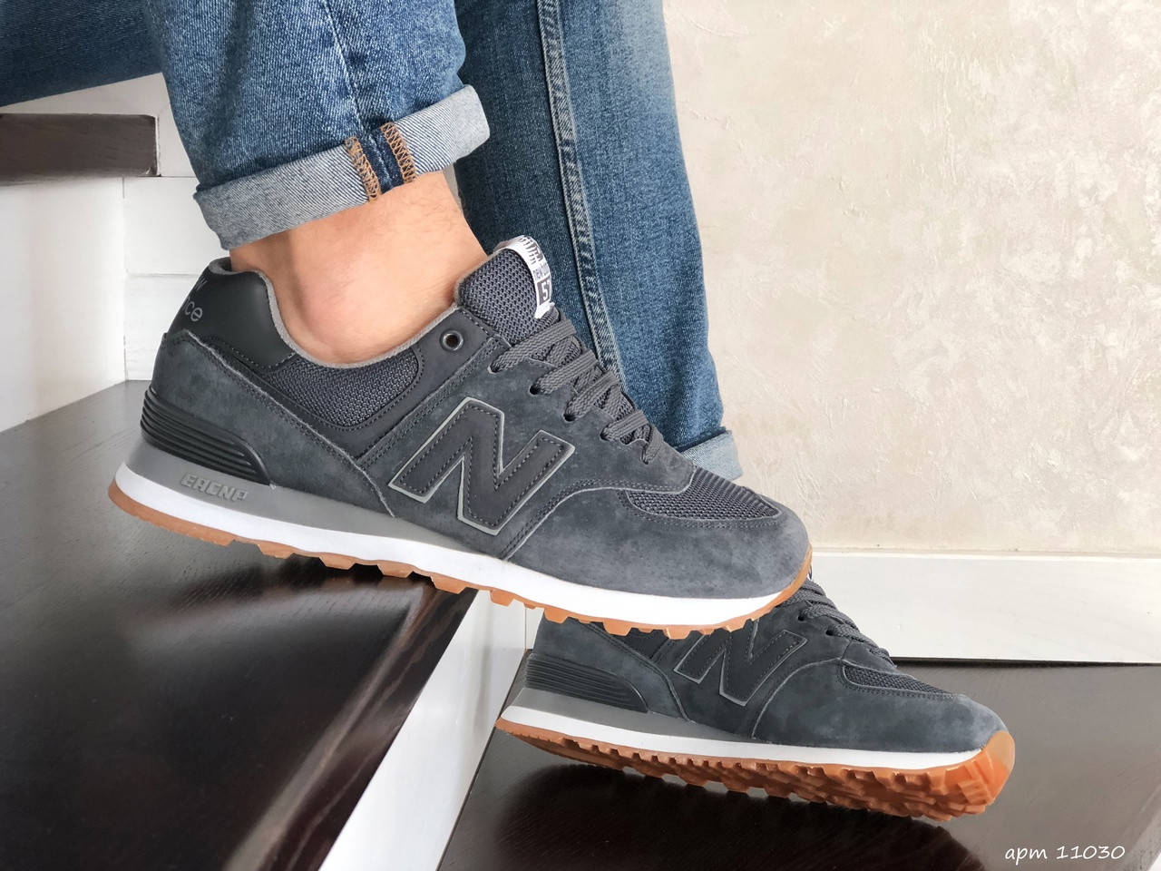 

Мужские кроссовки New Balance 574, серые (11030) 44, Серый