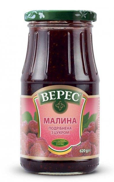 

Малина Верес подрібнена з цукром 620 г