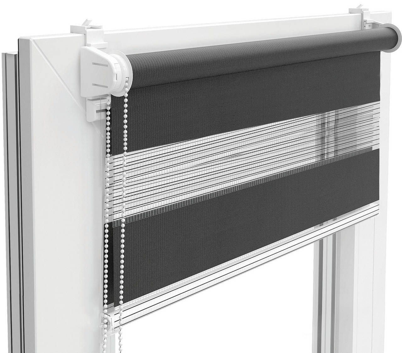 

Ролет день ночь 35х170 см TyulPan Темно-серый