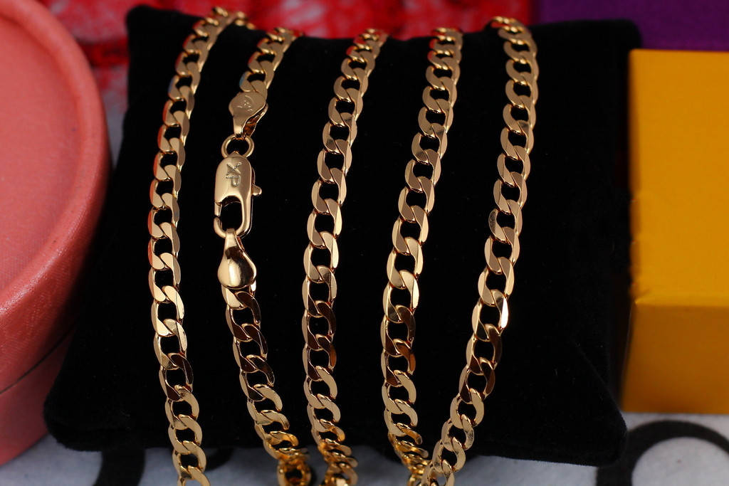 

Цепь Xuping Jewelry панцирная 50 см 5 мм золотистая