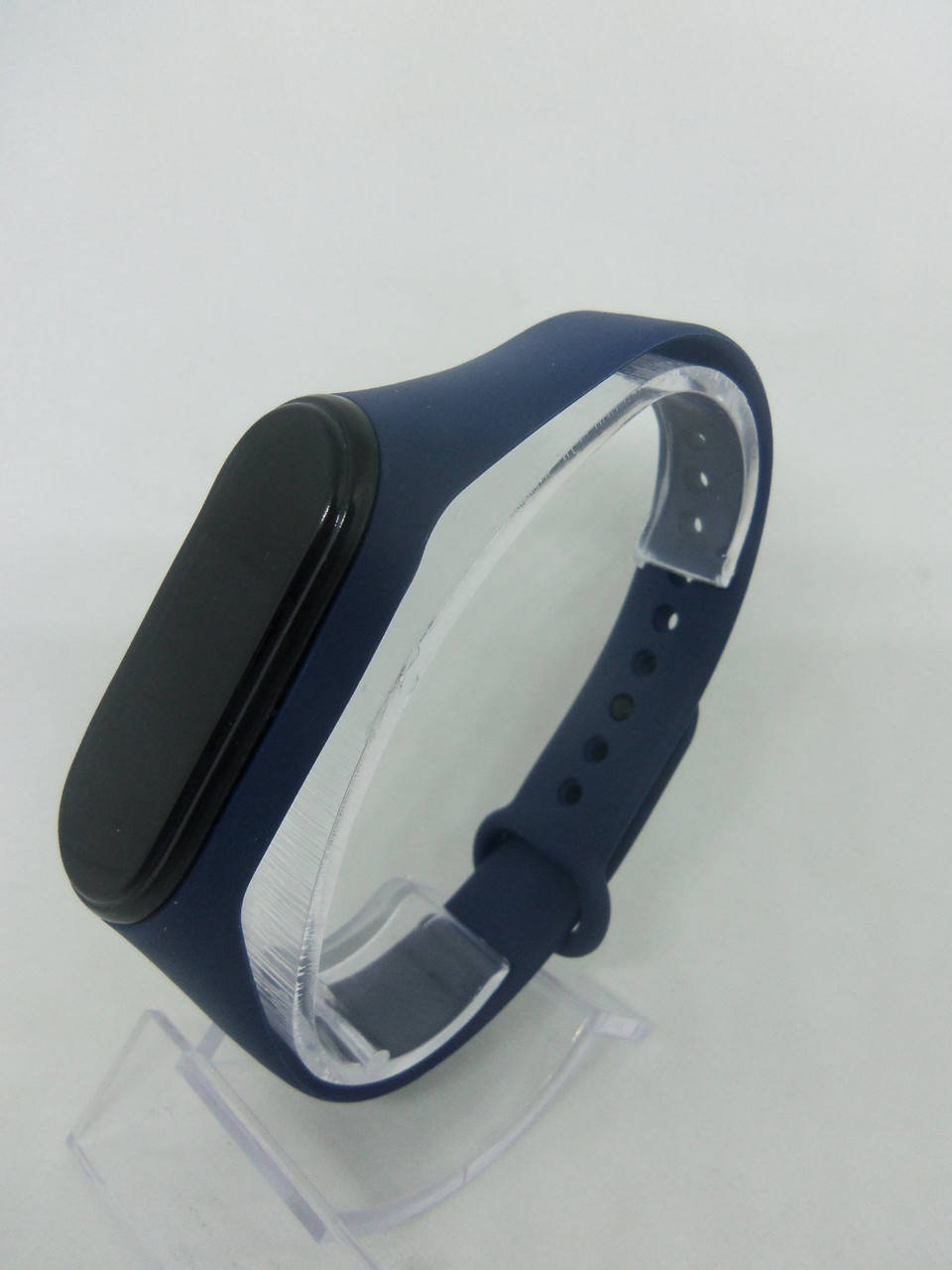 

Ремешок силиконовый браслет Mi Band 3/4 MiBand 3/4 ми бенд 3/4 тёмно-синий