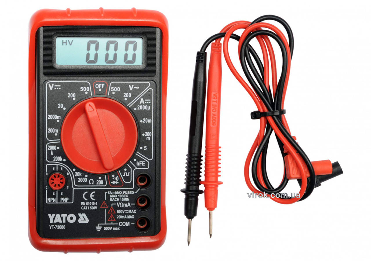 

Мультиметр цифровой YATO YT-73080