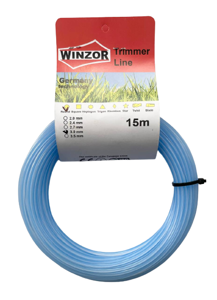 

Косильная жилка Winzor для мотокос тримера 3мм 15м армированая круглая