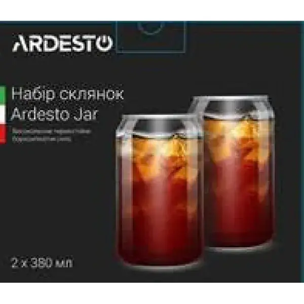 

Набор стаканов с двойными стенками (двойным дном) Ardesto 2 шт х 380 мл (AR2638G)