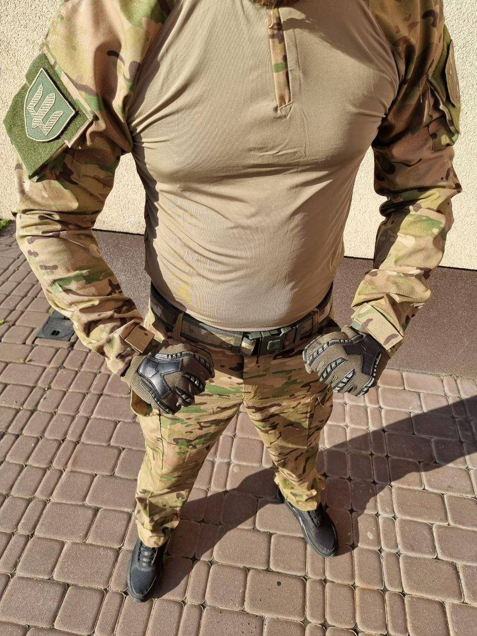 

Боевая футболка, длинный рукав, убакс, мультикам