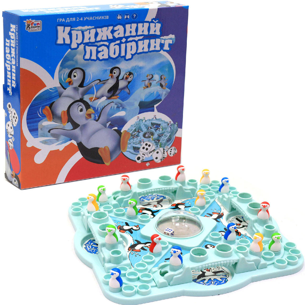 

Настольная игра детская Ледяной лабиринт (Крижаний лабіринт), 27х27х5 см (UKB-B0002)