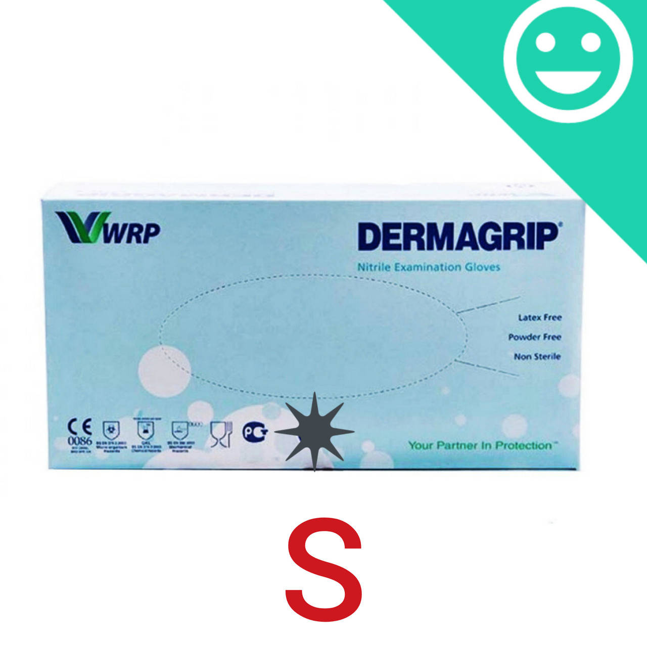 

Перчатки Дермагрип, нитриловые, плотные, размер , Dermagrip Nitrile Examenation Gloves (100 шт, Синий