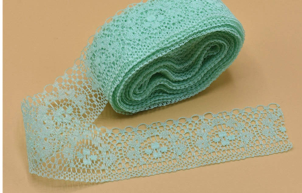 

Кружево ажурное мятное ширина 4 см