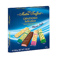 

Черный и молочный шоколад Grazioso Selection Classic style Maitre Truffout , 200 гр