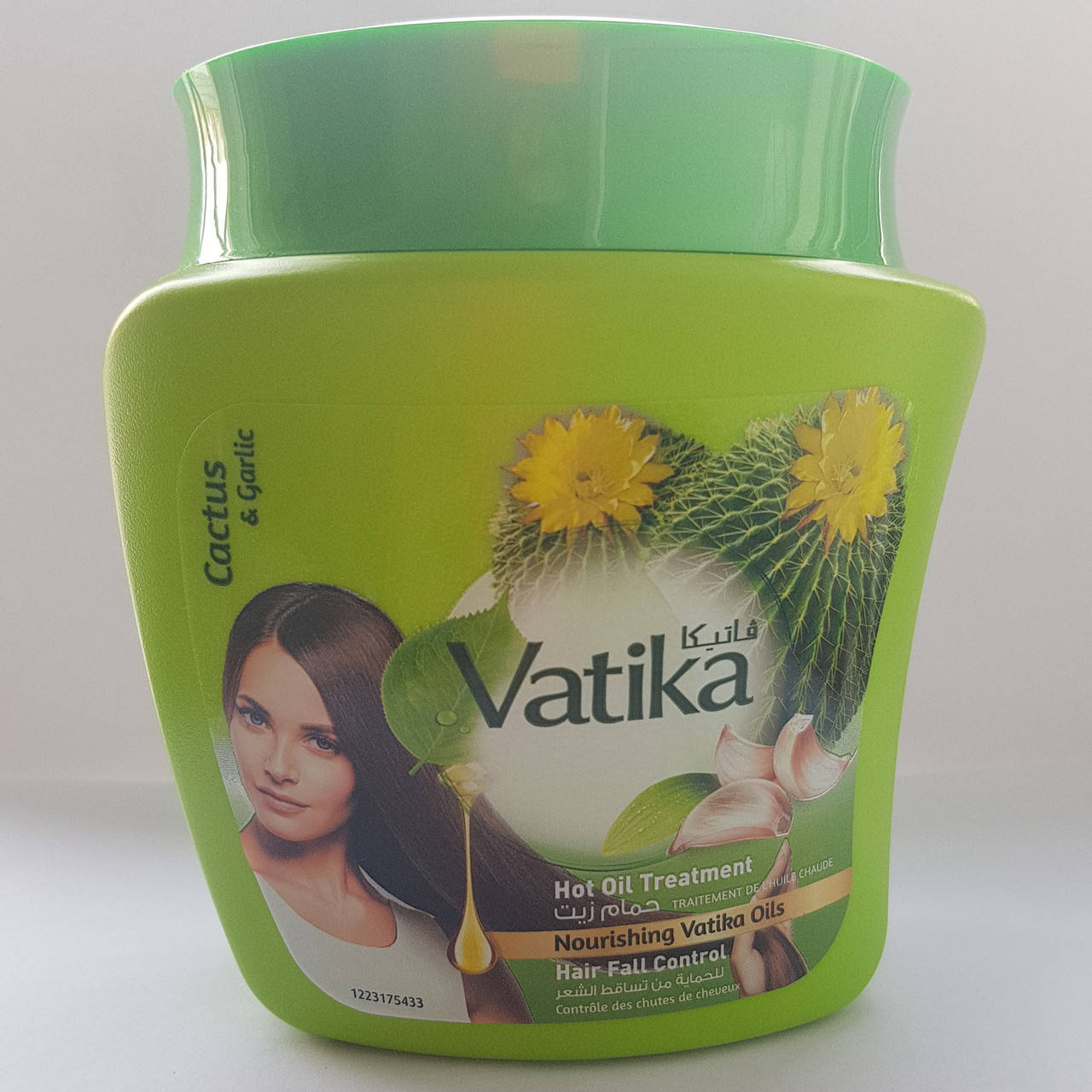 

Маска для волос против выпадения с кактусом и чесноком Dabur Vatikа 500 г