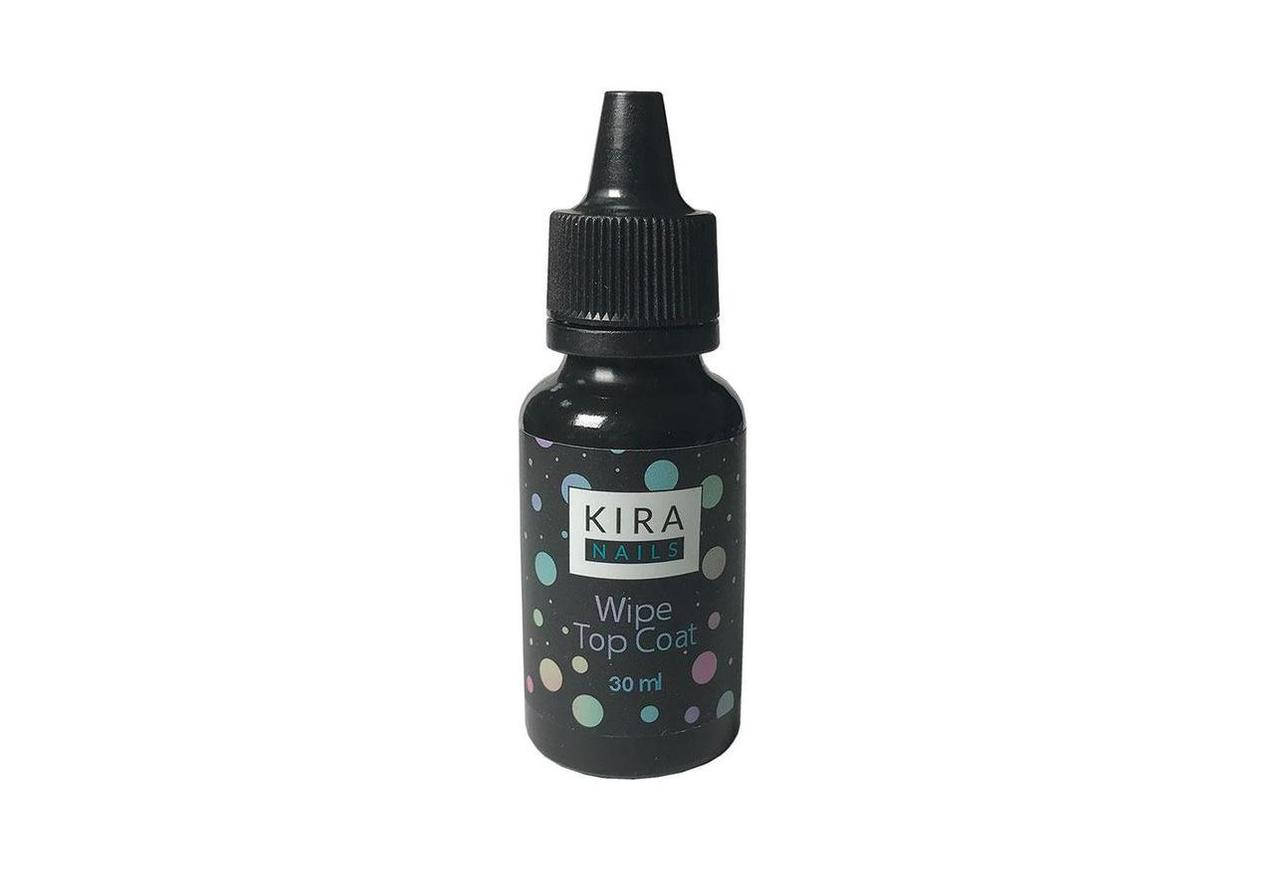 

Kira Nails Wipe Top Coat, закріплювач для гель-лаку c к.с., без кисті, 30 мл