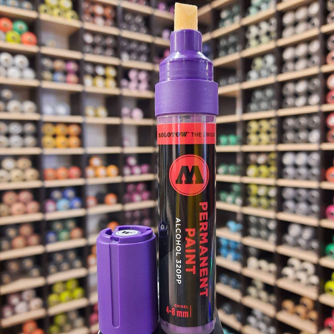 

Маркер спиртовой Molotow 320PP Purple (Фиолетовый) 4-8мм