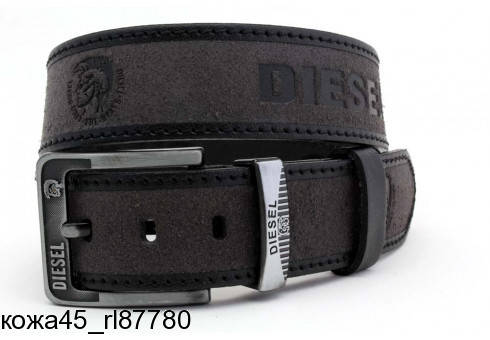 

Ремень кожаный мужской Diesel, Черный