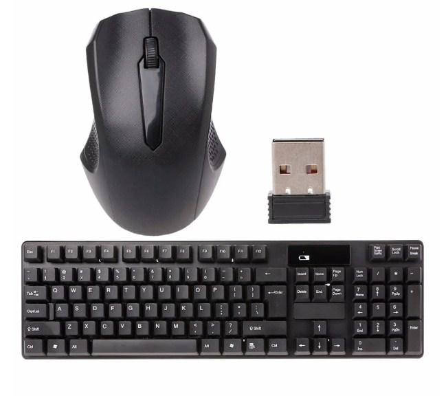 

Беспроводная Клавиатура KEYBOARD и Мышка wireless TJ 808, Черный