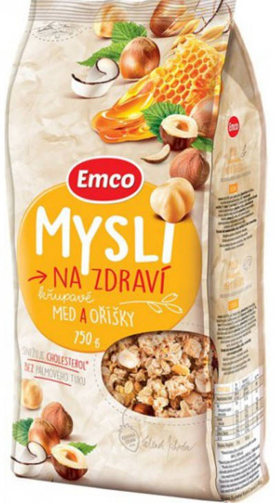 

Мюсли Emco Mysli Med a Orechy 750 г