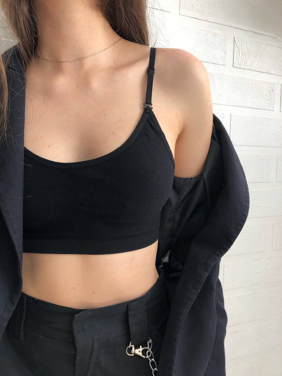 

Базовый топ без поролона XS/S, черный