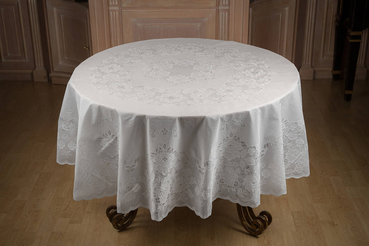 

Скатерть XOPC-M "Кружевная" из рельефного винила круг 180см