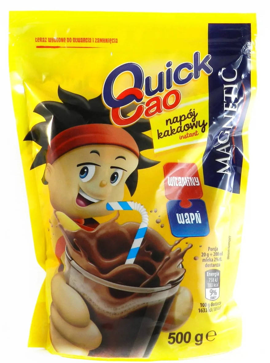 

Какао детское шоколадное Quick Cao Magnetic 500 гр. Польша