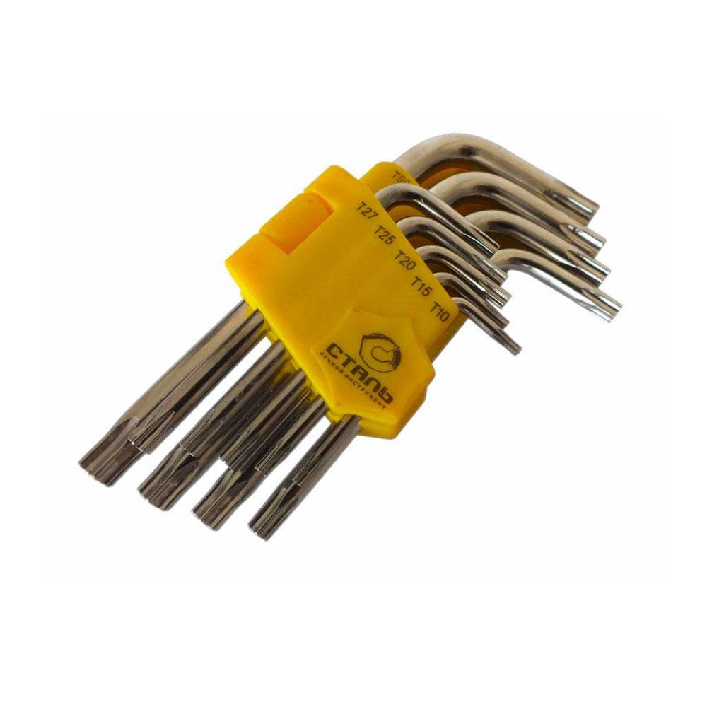 

Набор Г-образных ключей TORX Сталь 48104