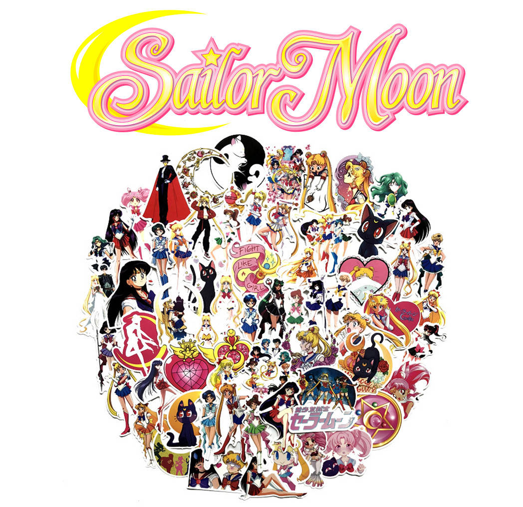 

Набор стикеров Сейлор Мун / Sailor Moon 25шт.