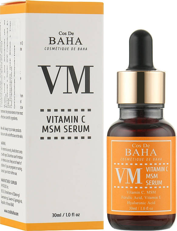 

Сыворотка с витамином C и феруловой кислотой Cos De BAHA Vitamin C MSM VM Serum 30 ml