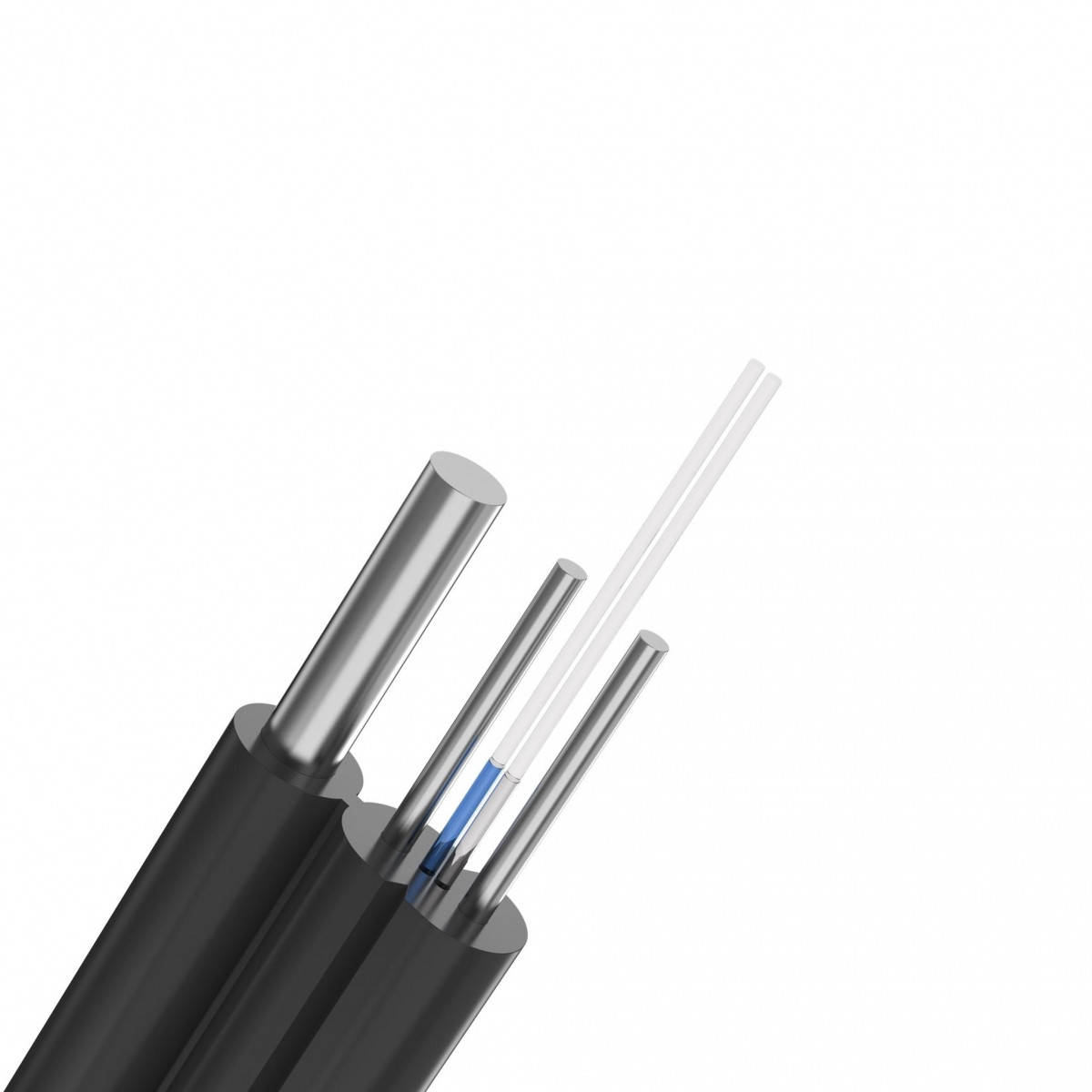 

NG OPTICS FTTH-001-SM-1.0W, G657A1 волоконно-оптический самонесущий плоский абонентский кабель