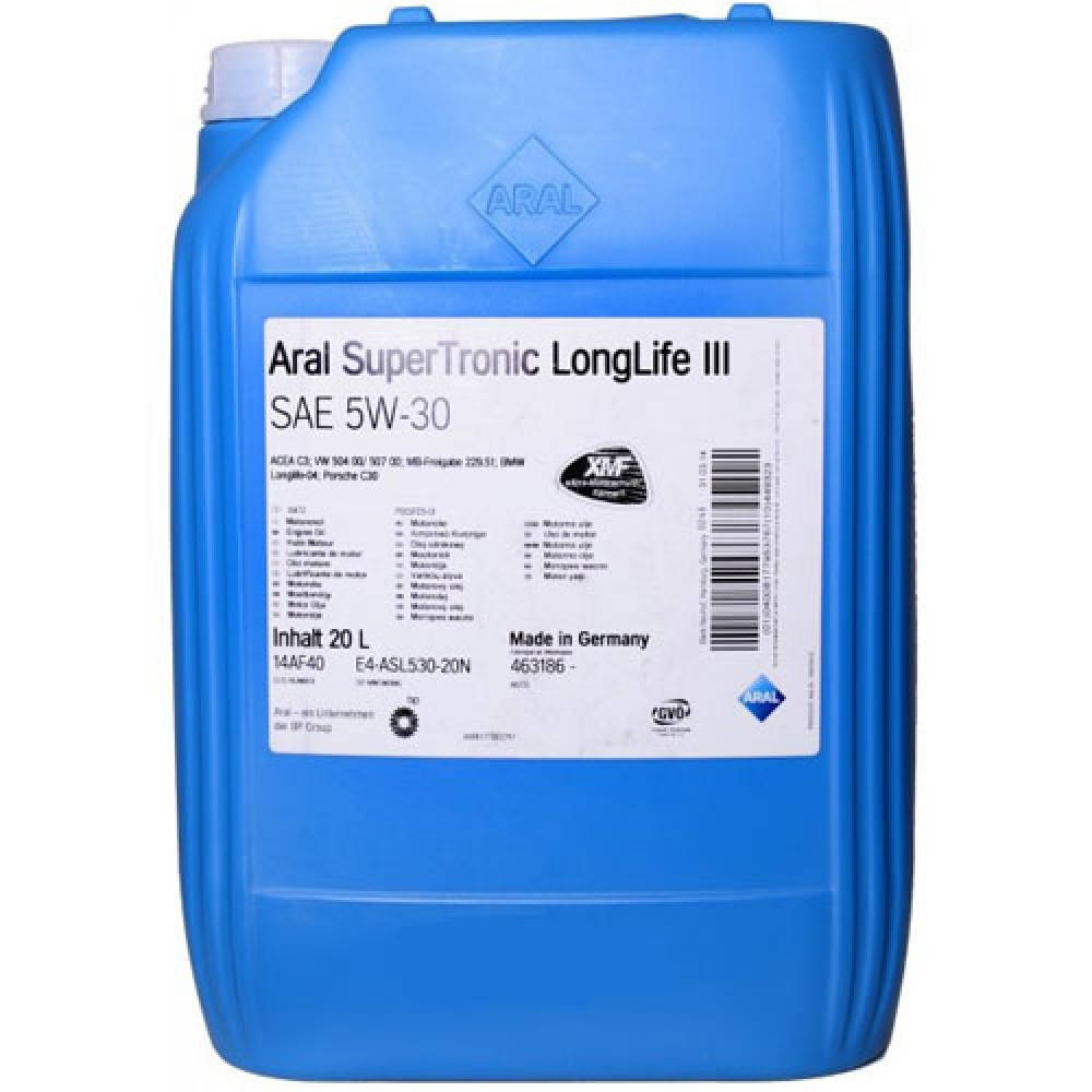 

Моторное масло Aral SuperTronic K LongLife III 5W-30 20л (15C311/ 15DBC5)