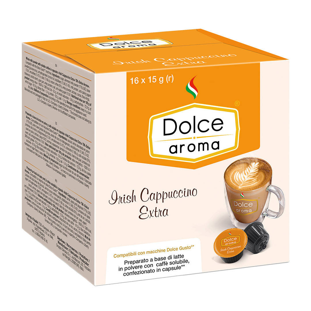 

Кофе в капсулах Dolce Aroma Dolce Gusto Irish Cappuccino 16 шт. Дольче Густо Италия