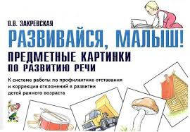 

Развивайся малыш. Предметные картинки. Автор Закревская