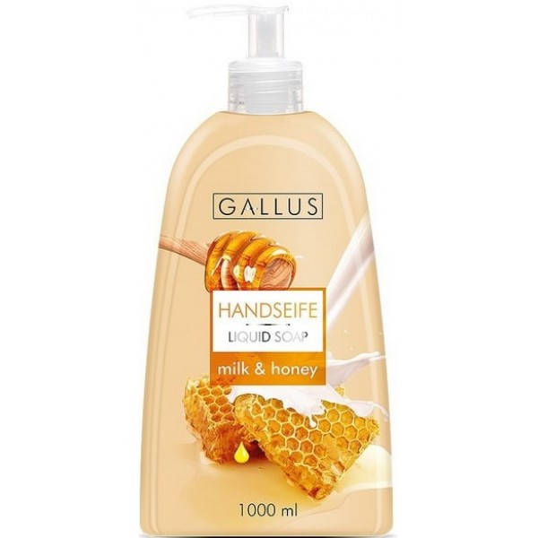 

Жидкое мыло Gallus с экстрактом молока и меда, 1 л