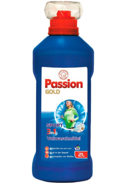 

Гель для стирки, 2 л, Passion Gold Пешн Голд для спортивного