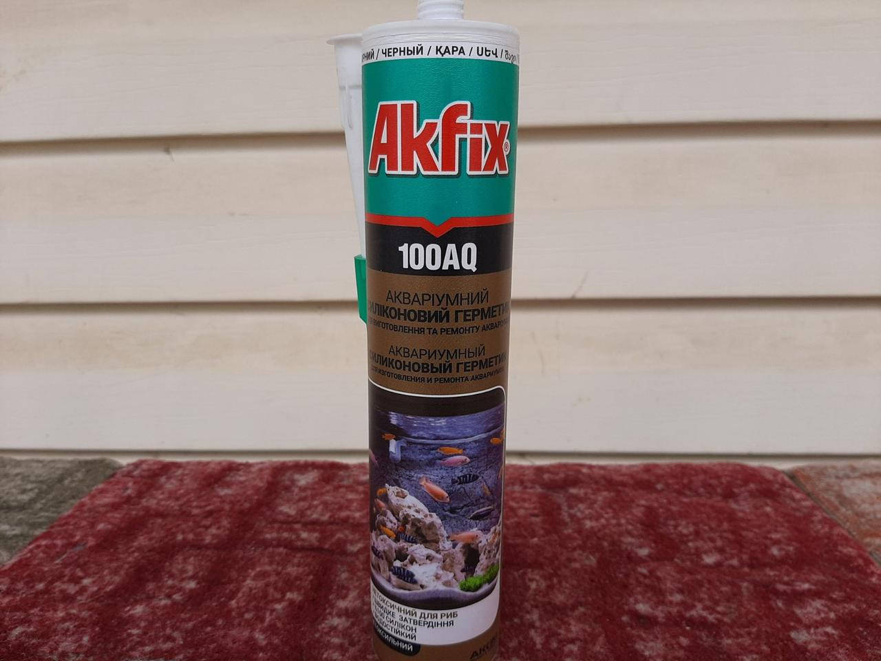 

Клей аквариумный, Akfix AQ100 280 мл, чёрный.