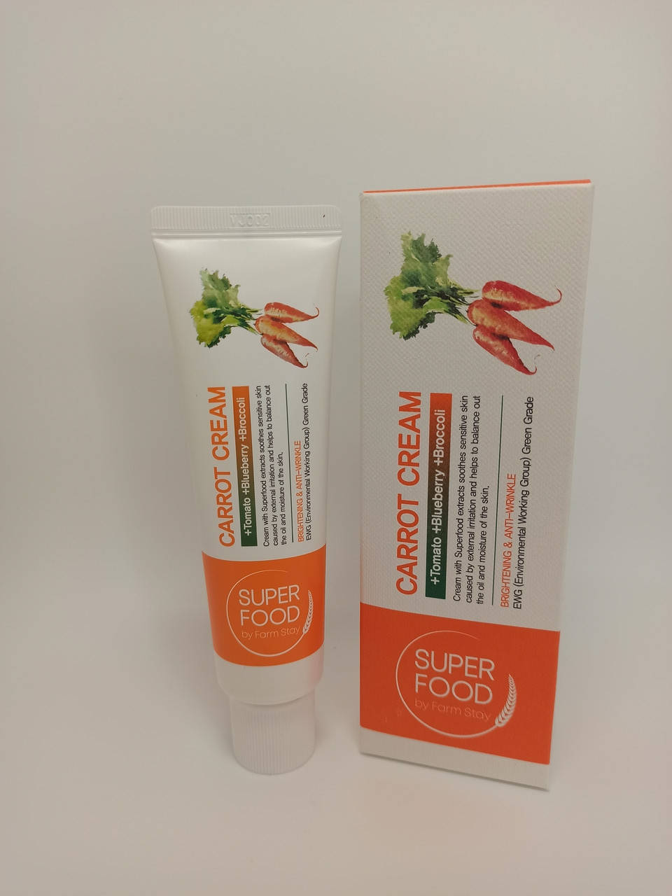 

Farm Stay Super Food Carrot Cream 60g - Питательный крем с маслом семян моркови 60г