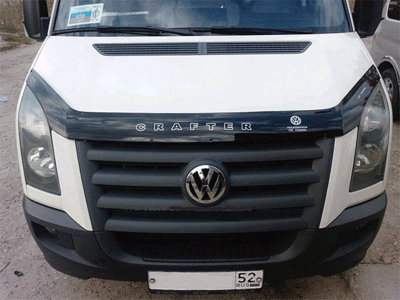 

Дефлектор капота (мухобойка) Volkswagen Crafter 2007-