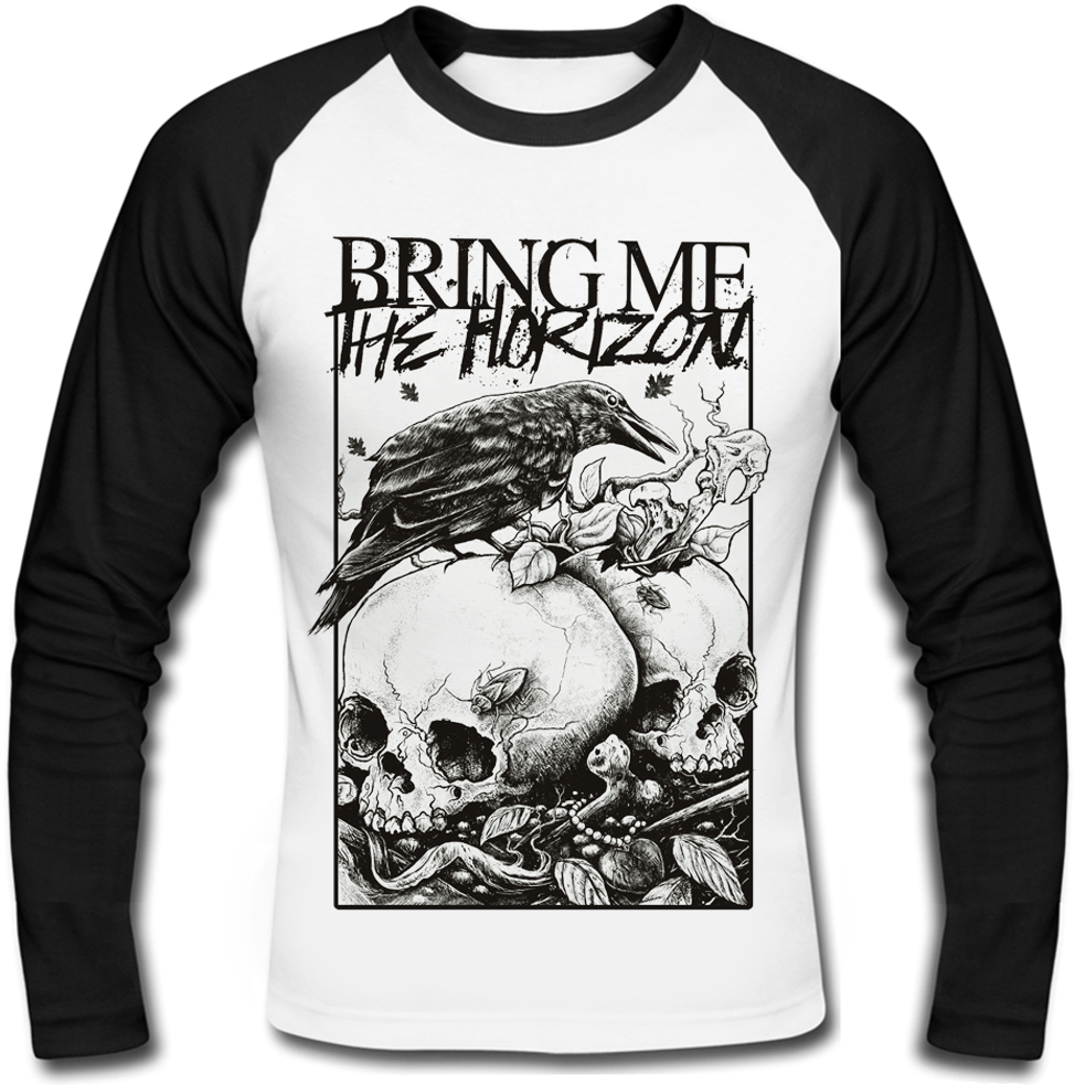 

Футболка с длинным рукавом Bring Me The Horizon "Skulls and Raven" L