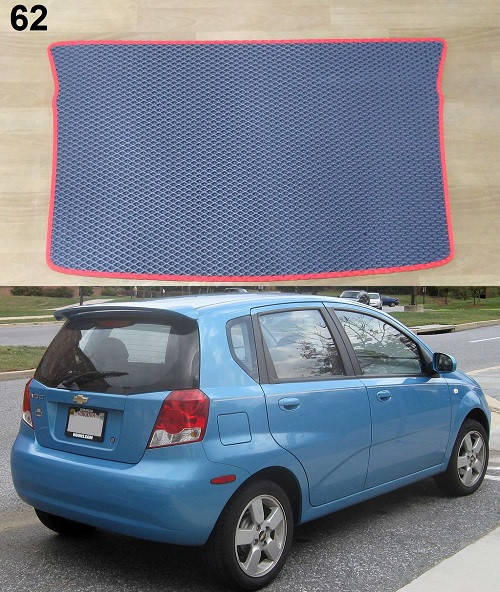 

Коврик ЕВА в багажник Chevrolet Aveo T200 '02-08, хетчбек, Черный